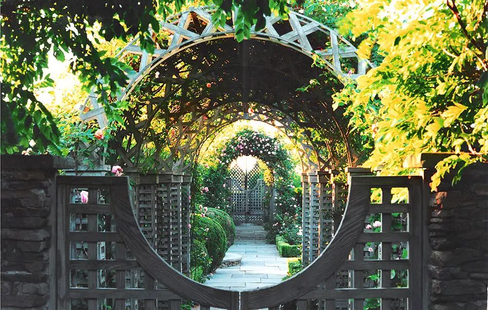 Beautiful garden arbor